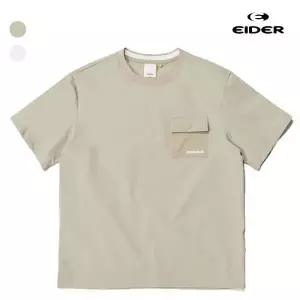 [아이더]키즈 온더락 우븐 아이스 반팔 라운드 티셔츠 키즈아이스티 2컬러 JUM24203 749668