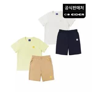 [아이더]남녀공용 POP ON 키즈 UNI 반팔 티바지 세트 JUM23M8 749095