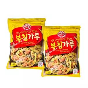 오뚜기 겉은 바삭하고 속은 쫄깃한 부침가루 1kg x2개