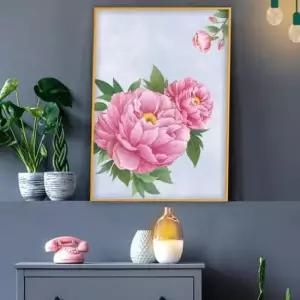 풍수그림 목단그림액자 돈들어오는 꽃그림 A2gdAL10