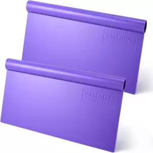 NEWISHTOOL 비닐 랩 스퀴지 벽지 스무더 33cm / 13인치 플라스틱 2피스 필 앤 컨택 종이 커버 데칼 스무딩
