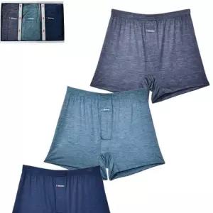 혜명마트 부드럽고 쾌적한 착용감 인견 소재 남성 사각 팬티 3매입 남성용팬티 남자편한팬티 남성브리프 남
