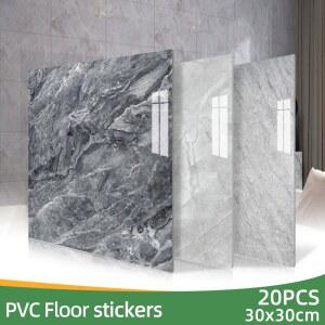 PVC몰딩 1020PCS PVC 모조 전사 MODEN 거실 스티커 바닥 방수 대리석 접착 욕실