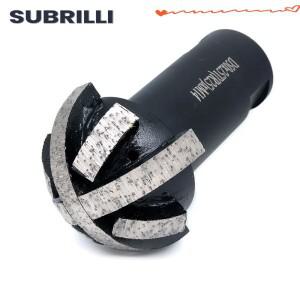 SUBRILLI 다이아몬드 세그먼트 볼 헤드 밀 비트 그라인딩 휠 스톤 화강암 석영 콘크리트 공구 D50mm M14 스