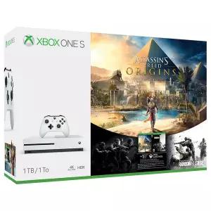 Xbox One S 1TB 콘솔 - 어쌔신 크리드 오리진 보너스 번들 단종 갱신