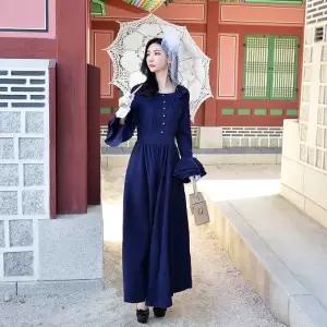 TBZ 교복몰 (미스개화기) 블루 봄과 가을감성 경성의복