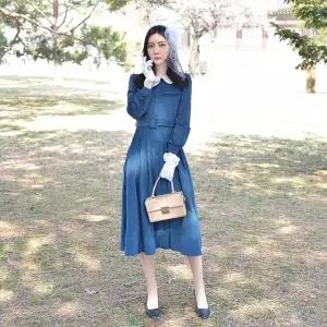 TBZ 교복몰 (미스개화기) 블루 레이스 경성의복 개화기