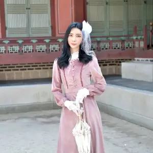 TBZ 교복몰 (미스개화기) 핑크 블러셔 경성의복 개화기