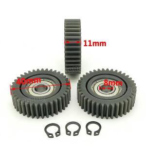 40x11mm  기어 37T 유성 기어608Z 베어링 포함 접이식 자전거용 250W 전기 허브 모터 나일론