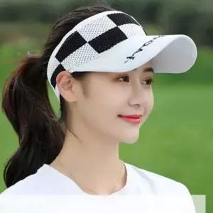 선바이저 라운딩 썬캡 골프 룩 차단 자외선 니트 여름 웨어 여성 모두팜
