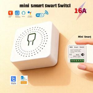 호환 투야 스마트 스위치 WiFi 온오프 장치, 모바일 폰 타이머, 알렉사 스마트 및 전통 스위치 이중 제어