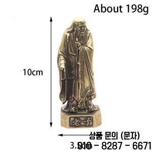 골동품 청동 중국 도교 창시자 Lao Zi 인형 빈티지 구리 부처님