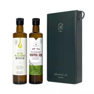 선물세트 올리브오일 500ml+아보카도오일 500ml (옵션 확인 필)