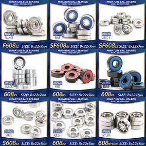 호환 FUSHI 608 ZZ 베어링 8x22x7mm 10Pcs 608ZZ RS 2RS 강력한 산업용 모터 용 플랜지 핸드 피스 베어링 고속