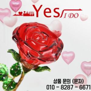 크리스탈 유리 장미 꽃 인형 공예 결혼식 발렌타인 데이 선물 Xmas 웨딩 홈 테이블