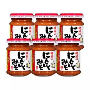 일본 모모야 마늘 된장 소스 100g 6개 세트 미소 고기 야채 양념 조미료 일본