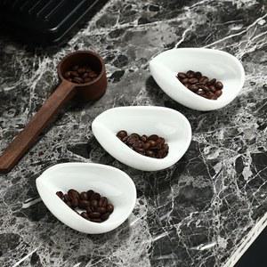 커피 원두 계량 트레이 저울 접시 가루 세척이 무게 세라믹 계량컵 측정 쉬운