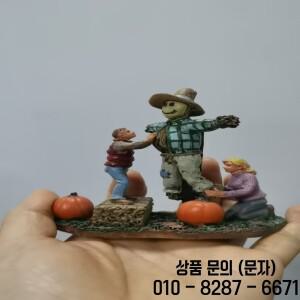 레진 피규어 정신적 심리적 모래상자 게임 박스 코트 테라피 허수아비