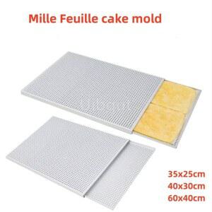 퍼프 페이스트리 베이킹 트레이 직사각형 LLE FEUILLE 파리 나폴레옹 접시 천공 오븐 있는 스위트