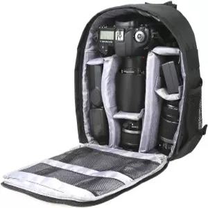 다큐쿨러 그레이 백팩 - 방수 카메라 가방 커스터마이징 가능한 인테리어의 소형 DSLR 캐논 소니용 33 26.5