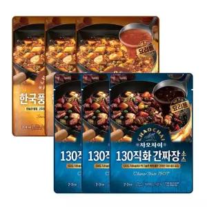 차오차이 소스 2종 (한국풍3+직화짜장3)