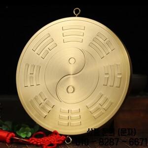 Fengshui 구리 황동 Bagua 거울 Zhenzhai Jiugong 오목한 볼록 태극권 음양 펜던트 도교 장식