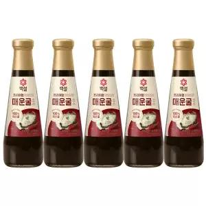 CJ백설 프리미엄 매운굴소스 350g x5개