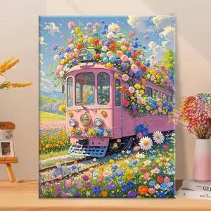 페인팅 핑크 꽃밭 색칠하기 다이아몬드 DIY 플라워