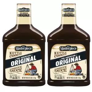 KC Masterpiece 오리지널 바베큐 소스 1.13kg(40oz) 2병 Original Sauce BBQ 80 Ounce