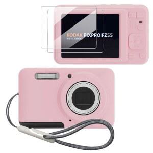 코닥 kodak PIXPRO FZ55 케이스용 테듀박스 케이스 FZ55용 소프트 실리콘 - 긁힘 방지 슬림 핏 경량 보호 분홍색