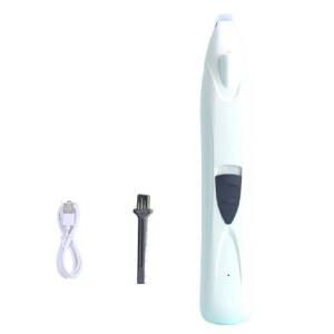 호환 무선 애완동물 전기 헤어 트리머 USB 충전식 휴대용 애완동물 발 털깎이 편안한 그립과 청소 브러시