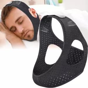 코골이 방지 턱끈 CPAP 사용자를 위한 조절 가능한 남녀용 통기성 장치 편안한 수면 효과적인 솔루션