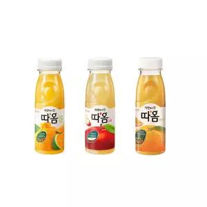 빙그레 따옴주스 235ml 3가지맛 천혜향4+사과맛4+오렌지맛4 총12개입 냉장