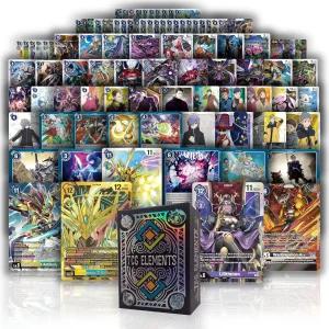 디지몬 울트라 레어 스타터 번들 100개 이상의 정품 카드 99배 C/UC 랜덤 포일 5 SR/ALT TCG 엘리먼트 덱