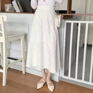 [다잇템] 여자 덤블 텍스처 백밴딩 스커트24365721588872