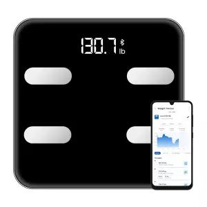 체중을 위한 넥스트레벨 핏 스마트 체중계 BMI 체지방 및 근육량 블루투스 체성분 분석기 앱 싱크 피트니스