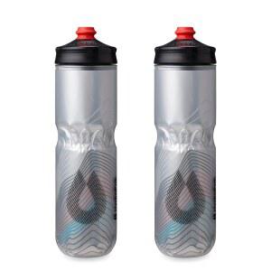 HYDRAPAK 폴라 보틀 서지 단열 자전거 물병 2팩 스퀴 스포츠 하이 플로우 사이클링
