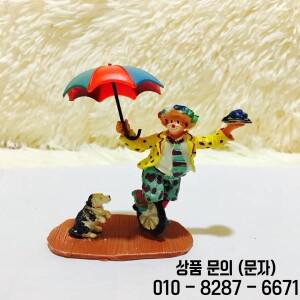 수지 피규어 심리적인 모래 테이블 게임 박스 코트 테라피 광대