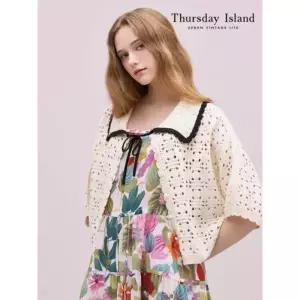 써스데이아일랜드Thursday Island 카라넥 반팔 가디건T244MCD235W 1052717
