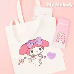 캐릭터 대형 크로스백 수납 여행 가방 데일리 에코숄더백 넉넉한 캔버스 어린이가방