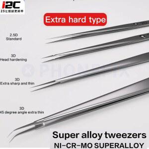 호환 i2C 3D 초경질 합금 핀셋 SMT BGA IC 태블릿 휴대폰용 고강도 0 01mm 플라잉 라인 수리 집게 클램핑 도구