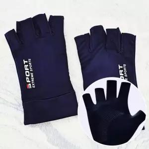 자전거장갑 라이딩 손가락보호 핑거 반장갑 남색 qht3+1LFl