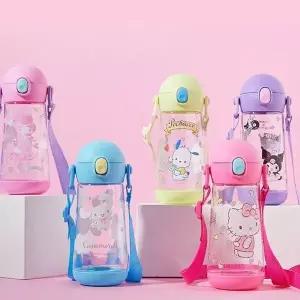 끌림데이 원터치오픈 어깨끈 캐릭터 트라이탄 물통 470ml