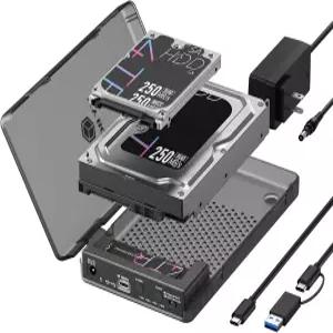 M.2 에서 SATA 2.5/3.5 SSD/HDD 도킹 스테이션 및 ICY BOX USBC 10Gbps 양방향 클론 리더 오프라인 복제