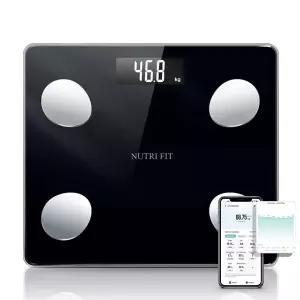 체중을 위한 NUTRI FIT 체중계 BMI 체지방 근육량을 블루투스 기능이 있는 디지털 욕실 스마트 20가지