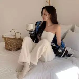 [다잇템] 여자 고무줄 슬리핑 편한 넓은 소프트 바지24375383588872
