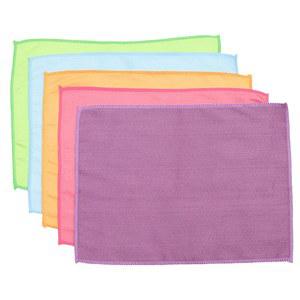 호환 5Pcs 화이버 청소 천 부엌 유리 창문 용 부드러운 재사용 가능한 화이버 타월 자동차 스크린 전자 제품 청소