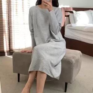 [다잇템] 여자 단가라 데일리 라글란 등원룩 실내복 스웨터 롱원피스24422447588872