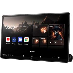 16인치 4K 안드로이드 자동차 TV 헤드레스트 뒷좌석 엔터테인먼트 시스템용 모니터 무선 전화 링크 터치 스크린 지원 WiFi Bluetooth