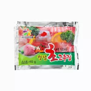 진조미 식품 양념 초고추장 40g 150개 배달 1회용 소포장 봉지 초장 1박스